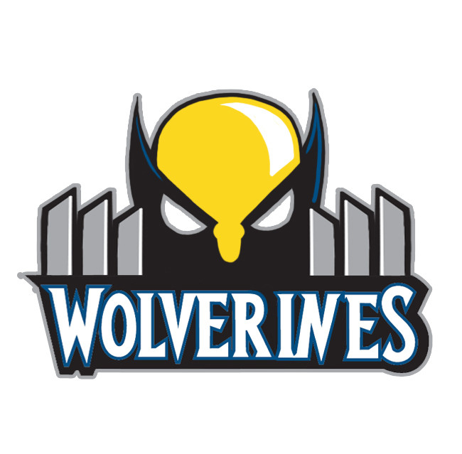 Minnesota Timberwolves Wolverine logo DIY iron on transfer (heat transfer)